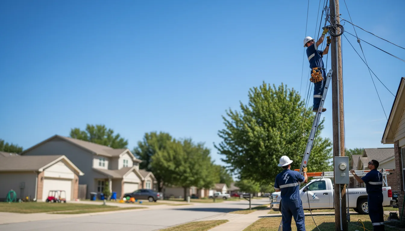Residential electrician providing installation services in Clifton, TN